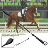 Kisbeibi Horse Whip, Lightweight Riding Crop with Handle PU Leather