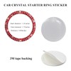 MUQIDA 2PCS Bling Car Engine Start Stop Decoration Ring, Crystal