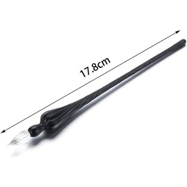 Cldaisy 1 Pc Blue Glass Dip Pen Vintage Glass Dip Dipping Pen Filling Ink Signature Calligraphy Fountain Pens Art Painting Writing Supplies Drawing Pens