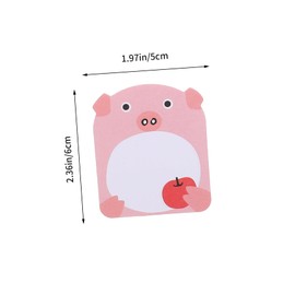 Operitacx 24pcs Animal Cartoon Stickers Transparent Stickers Animals The Animal Note Pads Road Tape Masking Tape Markers Notepad Memo Pads Sticker Memo Notes Memo Stickers Paper