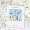24Pcs Spring Press on Nails Medium Almond French Tip Fake