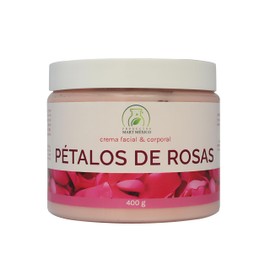 Crema Facial & Corporal De Pétalos De Rosas Piel Suave 400g