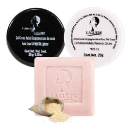 Kit Crema Día Despigmentante Piel Grasa +gel De Noche +jabón