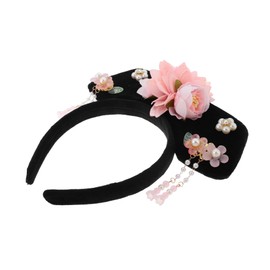FRCOLOR Chinese Princess Hair Hoop Vintage Hanfu Headband for Cosplay Traditional Qing Style Comfortable Material for Photoshoots and Performances