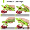 ZesNice Cherry Pitter, Cherry Stoner Pitter Cherry Corer, Portable Cherry