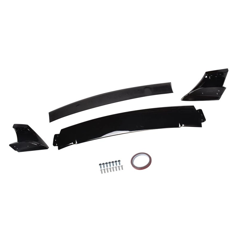 munirater Rear Trunk Spoiler Wing Lip Black ABS Plastic For