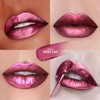 Depuplum Burgundy Lipsticks for Women Metallic Lipstick Long Lasting Non