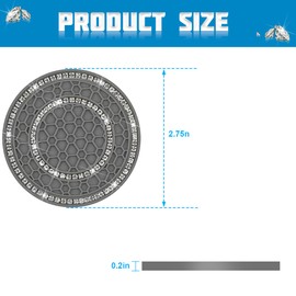 Sandfren Bling Car Cup Holder Coaster, 4PCS Silicone Crystal Rhinestone Anti Slip Vehicle Drink Mat, Soft Automotive Interior Water Bottle Pad Accessories, Universal for SUV Truck (Gray/White)