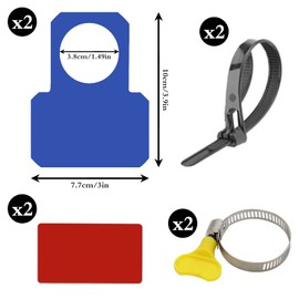 Pack of 2 Blue Pool Hose Holder, Swimming Pool Pipe Holder, Pool Hose Accessories with Anti-Puncture, Anti-Tear, Anti-Strain (30-37 mm)