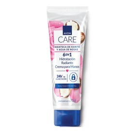 Crema para Manos Manteca de Karite y Agua de Rosas 6 en 1 24 Hrs Hidratacion 75Gr