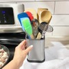 Evelots Stainless Steel Kitchen Utensil Holder for Countertop, 6.75 Inch