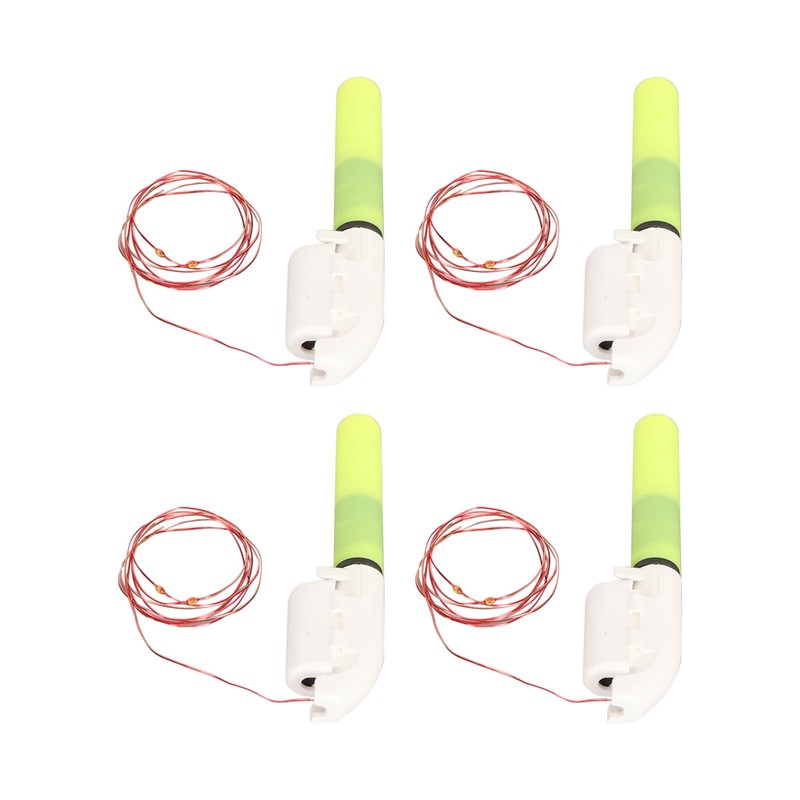 4 Pcs Fishing Glow Sticks Rod Tip LED Glow Sticks