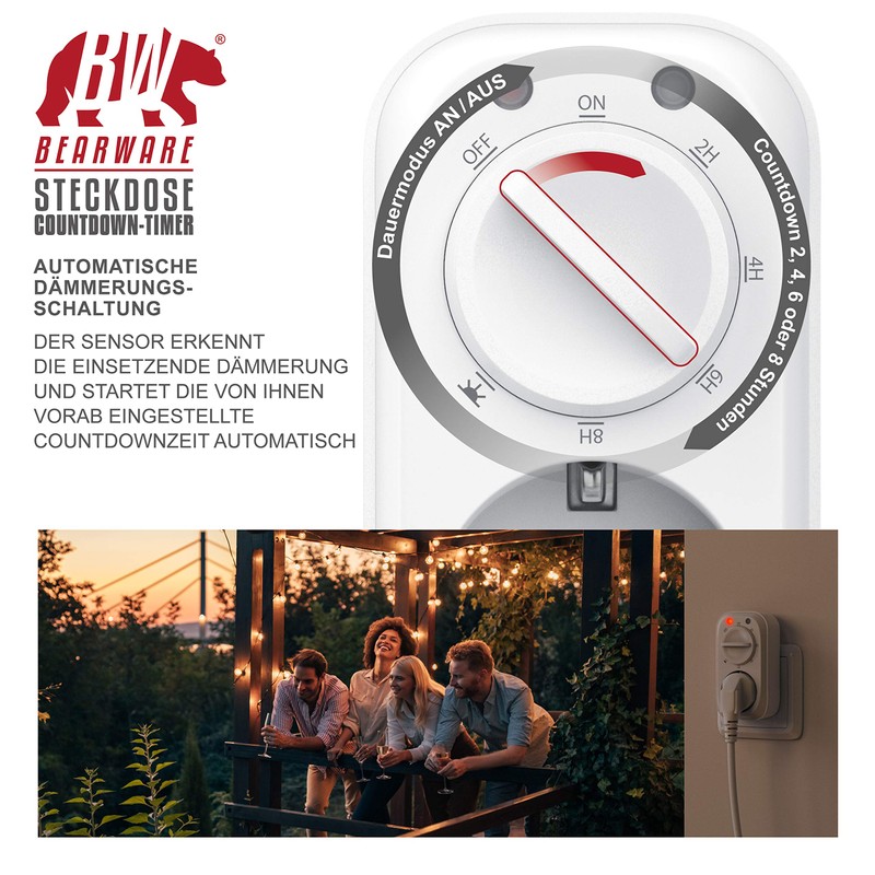 CSL Digital Countdown Timer with Twilight Switch