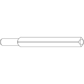 Interchangeable pin PR 115, 8 mm, 105 mm long, galvanised steel, square pin dormakaba