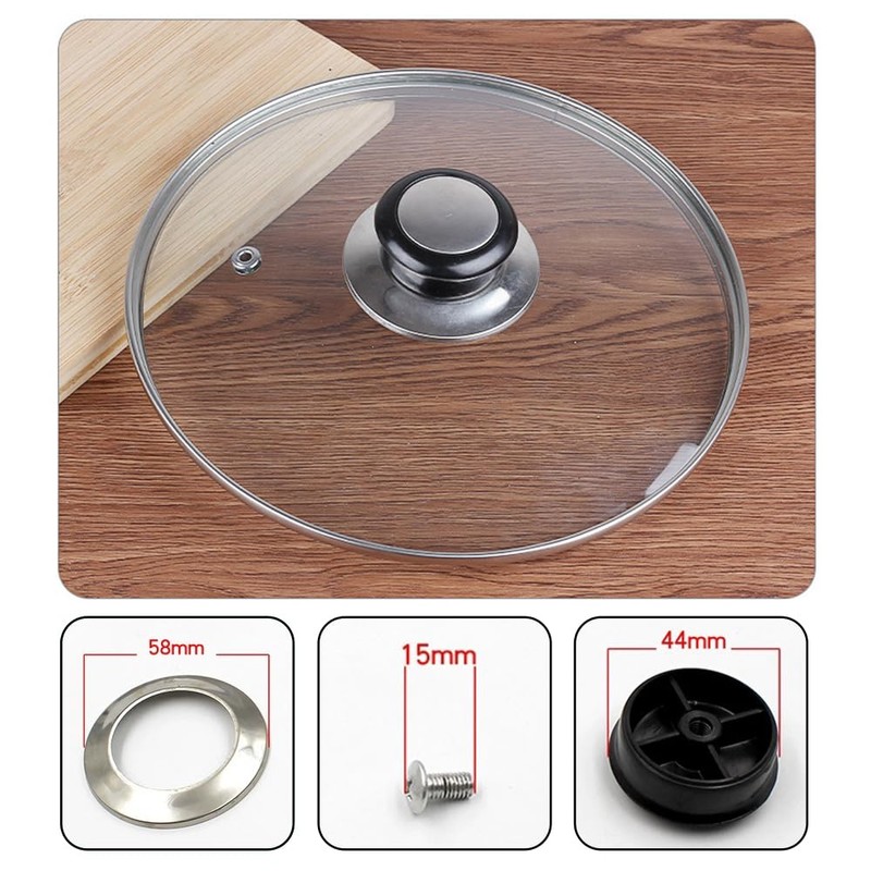 Visxcnu 2 x Handle for Pan Lids, Universal Replacement Handle