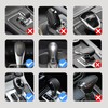 HIAHXC Car Gear Knob Cover Waterproof Leather Gear Lever Cover