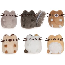 GUND Pusheen Comic Collector I Love Kitties Set of 6 Plush Stuffed Animal Cats, 2"