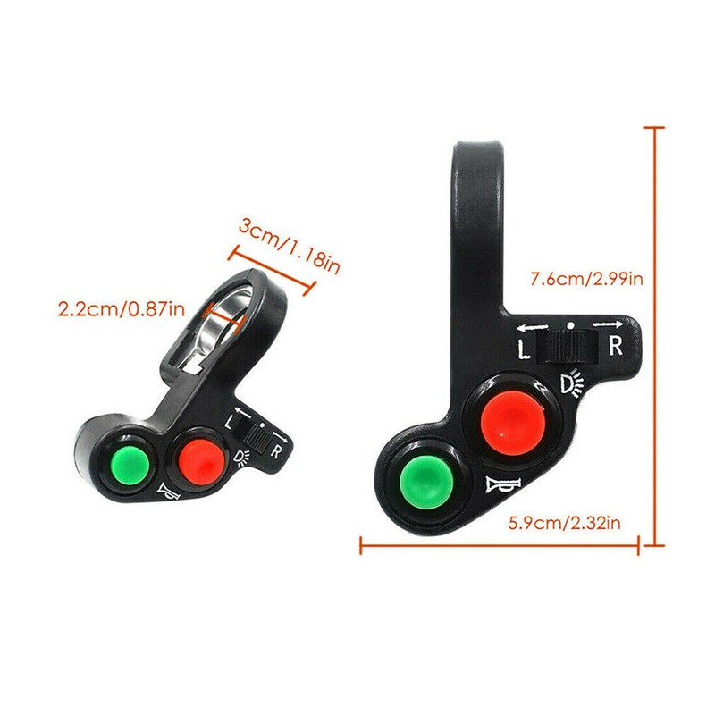 X-LIGHT DIY ATV UTV Turn Signal Street Legal Oval LED
