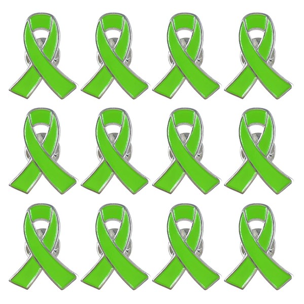 Lime Green Ribbon Pin Non Hodgkins Lymphoma Awareness Products Lyme