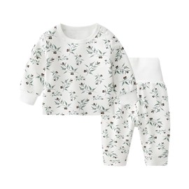 Cherie Kids 100% Organic Cotton Soft Baby Pant Sets for Boys and Girls Unisex, Long Sleeve, 0-3T