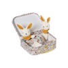 VERTBAUDET Retro Flower Rabbit + Rattle Comforter