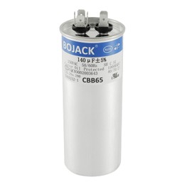 BOJACK 140 uF ±5% 140 MFD 250 V CBB65 Round Run Start Capacitor for AC Motor Run or Fan Start and Cool or Heat Pump Air Conditione