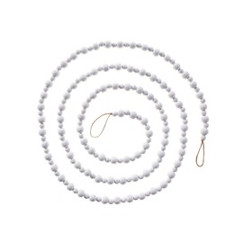 RAZ Imports 2021 Holiday Homestead 9.25' White Beaded Garland