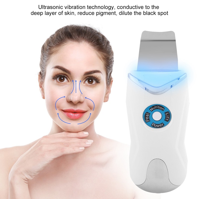 Ultrasonic Skin Scrubber Pore Cleaning Blackhead Acne Removal Photon Rejuvenation