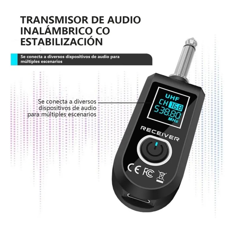 Tecmiyo 3pzs System De Micrófono Inalámbrico, Xlr Transmisor Y Xlr