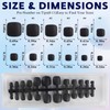 Bellelfin Press on Toenails for Women Matte Black Toenails Press