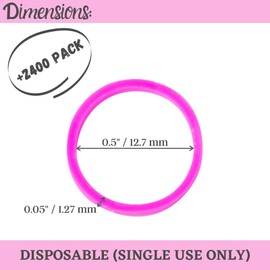 Mr. Pen- Assorted Colorful Hair Rubber Bands, 2400 Pack, Elastic Mini Ties for Hair and Baby Girls