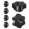 BOUMVID Star Grip Nut M12 Pack of 6, Wing Nut