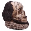 Nemesis Now Shakespeare's Legacy 16cm, Resin, Shakespeare Skull Figurine, Inspired