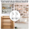 20pcs Self Locking Shelf Support Pegs, Clear Plastic Shelf Pins