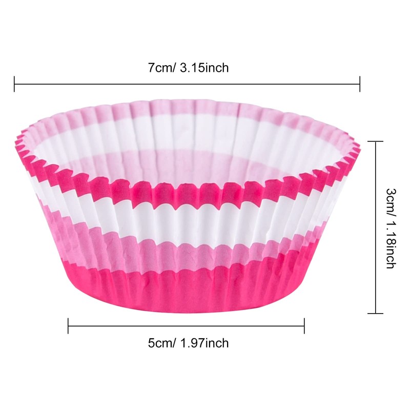 ELECLAND 600 Pcs Valentine's Day Cupcake Liners Baking Muffin Paper