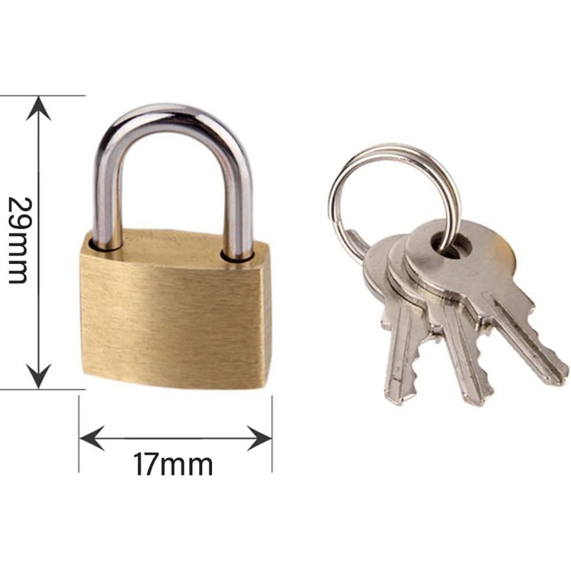 Gold and Silver Small Size Wolf Dog Copper Padlock Wolf