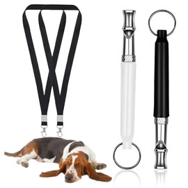 Pack of 2 Dog Whistles Rütter Recall Dog Whistle High Frequency Silent Dog Whistle Recall Training Aid for Dogs Dog Training Dog Whistle Against Barking Aid Whistle Dog Recall Dog Whistle