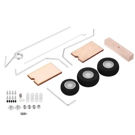 KT Wheels Landing Gear, With Novel Appearance KT Aircraft Landing Gear Easy-installation KT Landing Gear Kit, for DIY Fixed Wing Model