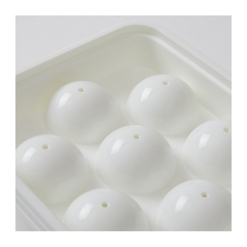 JAJU round ice tray for convenient storage_10 pieces (with scoop),