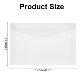 MECCANIXITY 60 Pack Vellum Jackets, 5x7 Inch Vellum Paper Pre-Folded Triangle Vellum Envelopes Transparent 53GSM for Wedding Invitation Accessories Bridal Showers Birthdays Wraps