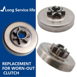 Sprocket Clutch 0 .375 7T for Husqvarna 455, 455 Rancher, 460, 460 Rancher Chainsaw 537110503 & 537291604