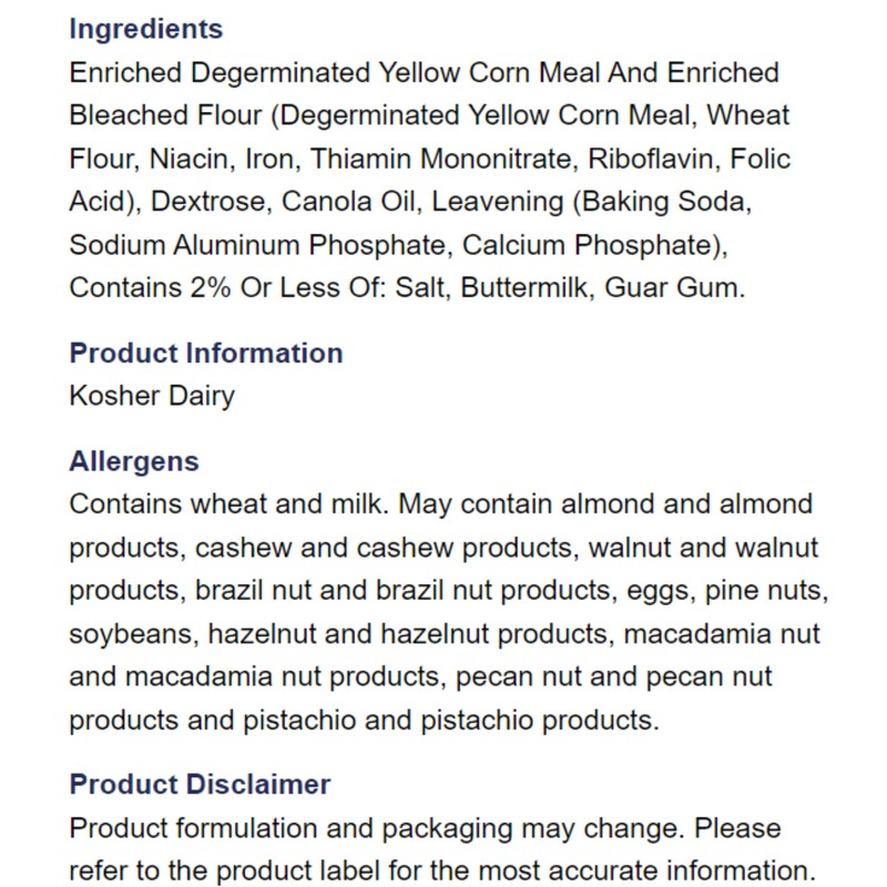 Martha White Yellow Cornbread and Muffin Mix, 6.5 Ounce (Pack