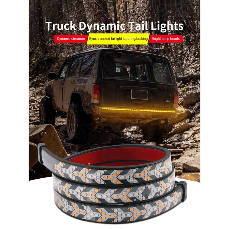TOPKU LED Pickup Truck Tail Light Strip,Truck Tailgate Dynamic Light