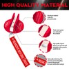 DEDC Universal Aluminum Grooved Magnetic Jack Pad Red 1 Pc,