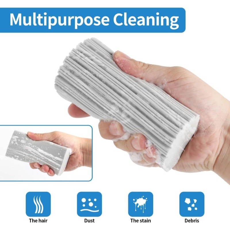 Damp Clean Duster Sponge, Magic Sponge Eraser for Housekeeping, Reusable
