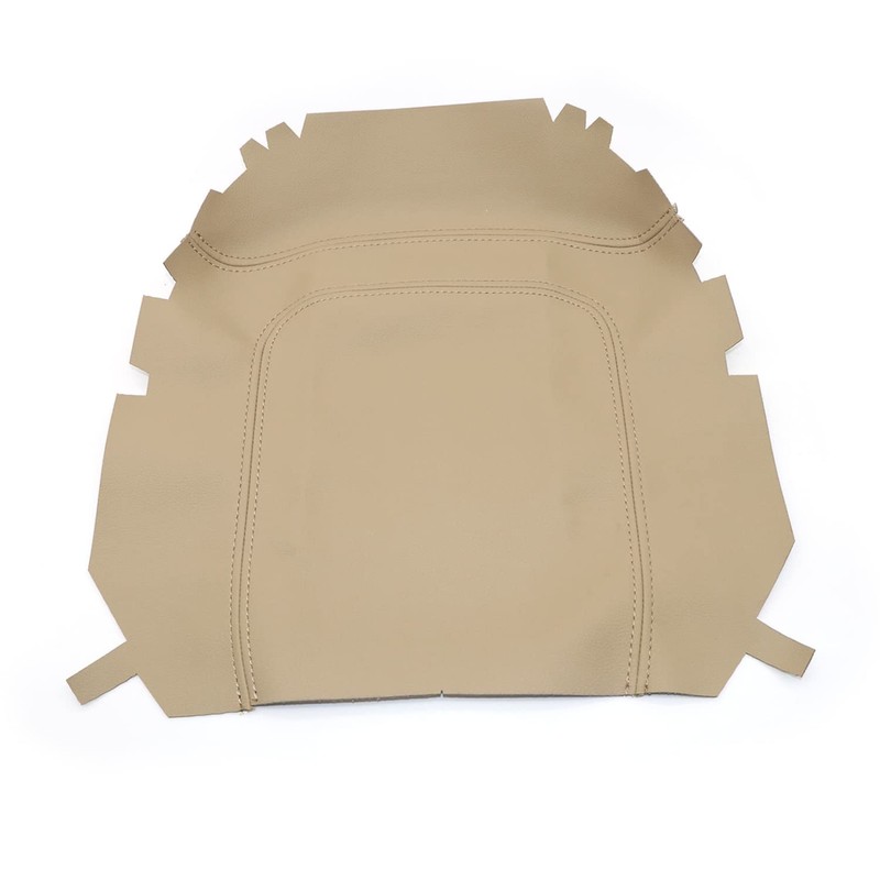 NLQR Leather Center Console Replacement Armrest Cover Beige Tan Compatible