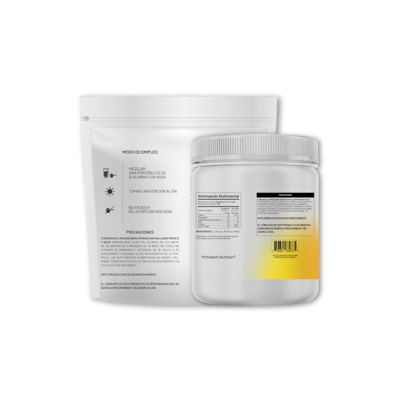 Primetech Nutrition Combo Citrulina Malato y Beta Alanina Pre Entreno