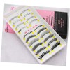 Ipetboom 10pairs Mixed Style Handmade Natural Curly Fake Eyelashes for