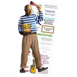 Pablo Picasso Quotable Notable - Greeting Card and Sticker Sheet - Envelope Included