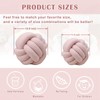 GISUREY Knot Round Pillow Ball, Handmade Knotted Plush Pillow, Cute